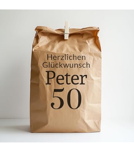 Geschenktüte Zum 60. Geburtstag – Groß, Schwarz-weiß Mit Metallischem Druck, 1963