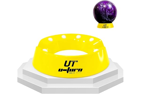 Genérico Base rotative pour bowling, accessoires de Bowling, boules, entretien, nettoyage, polissage, ponçage, Bowling Ball Spinner, support, coupe, exposition. * U-Turn Sport (jaune)