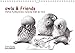 owls & friends Immerwährender Kalender (Wandkalender immerwährend DIN A4 quer) by 