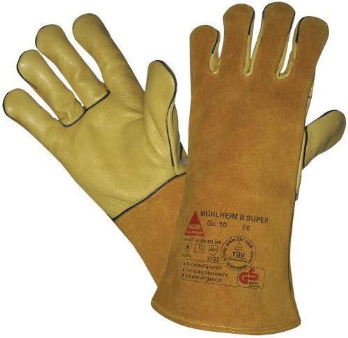 Gefütterter Soldering gloves MÜHLHEIM II-SUPER Cow grain leather TÜV/GS