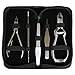 MASSIVE BIZARRE.LY Professional 5 Piece Ingrown TOENAIL KIT - Pedicure Tools to EASILY FIX and PREVENT Sore, Painful Nails - FILE, LIFTER, 2X CLIPPERS, PRECISION TWEEZERS - With PORTABLE LEATHER POUCH
