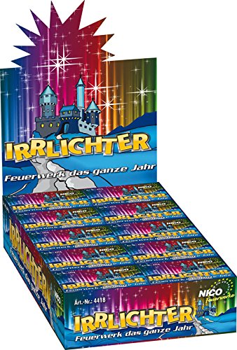 Preisvergleich Produktbild Nico 80 Stück IRRLICHTER - Fontänen in Blau & Gelb - Kinderfeuerwerk