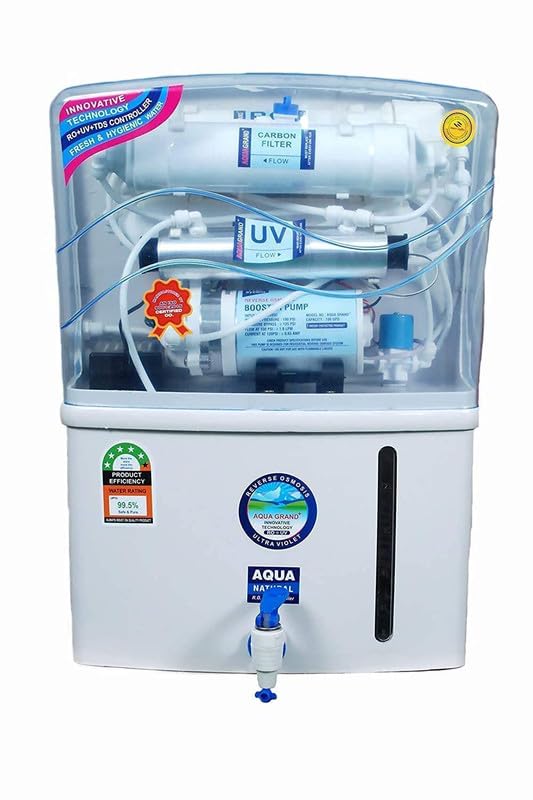 Aqua RO Royal Grand Plus Water Purifier 12-Liter (RO+ LED UV+ COPPER WITH ALKALINE+ HIGH TDS MEMBRANE+ TDS CONTROLLER)|| 20LP