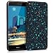Produktbild kwmobile Hülle für Huawei P8 Lite (2017) - Backcover Case Handy Schutzhülle Kunststoff - Hardcase Cover Sprenkel Design Blau Schwarz