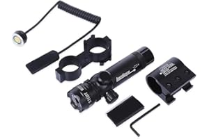 ECOMMUR Kit Visor Deportivo con señal láser de para carabinas, escopetas, Rifles y Armas Deportivas de Aire comprimido o Airsoft