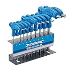 Silverline 323710 Hex Key T-Handle Set, 2-10 mm - 10 Pieces