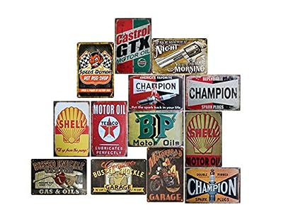 Smoro 10PCS 20x30cm Signe de Plaque de Mur en métal Vintage Affiche pour café Bar pub bière Restaurant à Domicile