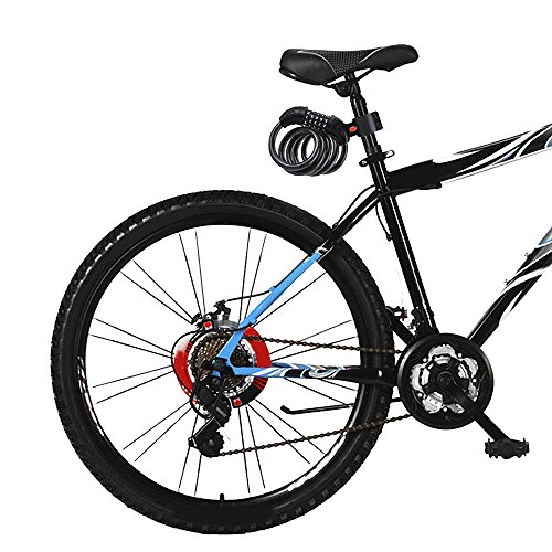 Fahrradschloss Kettenschloss Motorrad Schloss für Fahrräder Skiausrüstung und Rollstühle