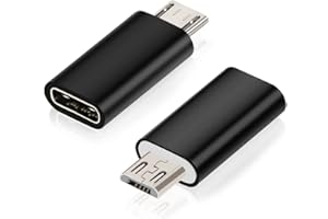 CABLEPELADO Adattatore USB C Femmina a Micro USB Maschio | Convertitore USB C a Micro USB | Velocità di trasferimento dati fino a 480 Mbps | Trasferimento dati | Nero