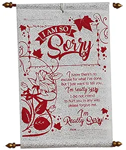 Saugat Traders Sorry Scroll Card - Sorry Gift-Gift for Girlfriend-Wife-Friend-Girls-Boys-Husband