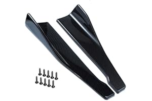VeroCh 2PCS Auto ABS Minigonne Laterali, per Alfa Romeo Series Mito Giulietta 159 Giulia (48cm) Alettoni Laterali Estensioni Anti collisione Splitter Car protettore Accessori,B/Carbon Fiber