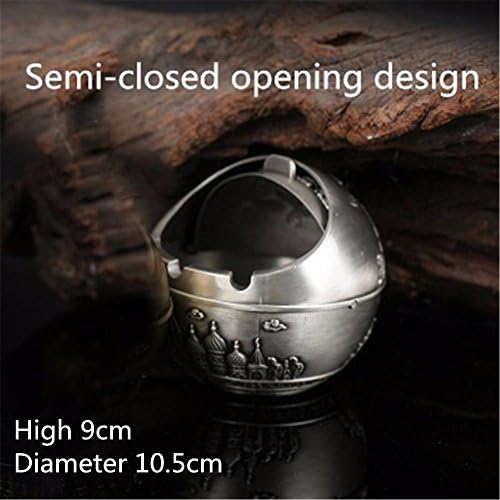 Ashtray living room with covered ashtray male birthday gift multi-purpose windproof ashtray,Dark grey