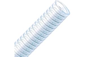 VALEKNA Flextube FT-S Tuyau spiralé en PVC pour aspiration et pression avec spirale en acier 32 mm