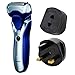 Price comparison product image Panasonic ES-RT37 Waterproof 3 Blade Electric Foil Shaver Wet/Dry for Men - Blue (With Adaptor)