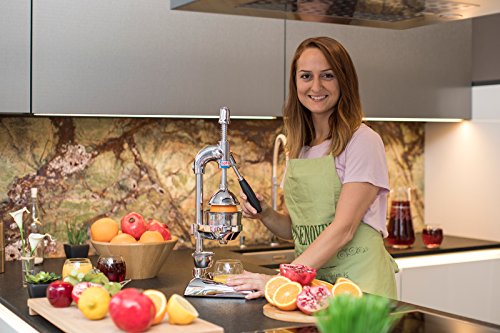 OPTIMUM XL PROFI SAFTPRESSE, ENTSAFTER HEBEL ZITRUSPRESSE ORANGEN,GRANATAPFEL CHROM - 4