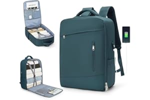 SZLX Borse da Cabina per Easyjet 45x36x20 Zaino da Viaggio aereo Bagaglio a Mano Zaino Ryanair 40x20x25 con porta USB zaino Borsa da Viaggio Impermeabile donna zaino per Computer Casual Daypack