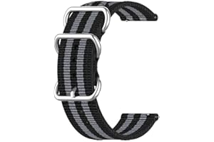 KKPLZZ Nylonowe paski do zegarków kompatybilne z Omega Swatch BIOCERAMIC MOONSWATCH, 3-pierścieniowy płócienny pasek paski do zegarków, regulowane oddychające paski dla mężczyzn i kobiet