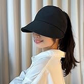 Valkyrie Wide Viewfinder Sunscreen Women's Hat Mask Insert Button Tennis Sports Hat Black