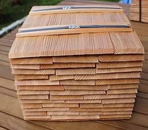 Lärchenholzschindeln 30cm, Bundinhalt 9 Breitenmeter: Amazon.de: Baumarkt