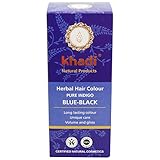 Yumi Bio Shop KHADI Indigo Puro ¡Tiñe el cabello en tonos oscuros! - Para un cabello brillante y con cuerpo - Adecuado para el pelo oscuro