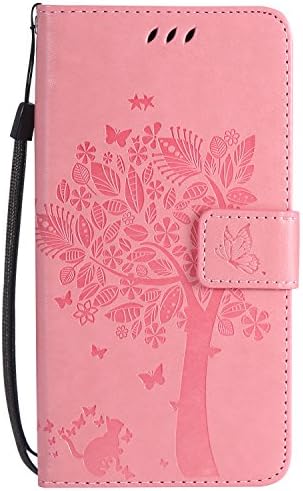 Tiga Shopping Wiko Leny 4 Flip Leather Case - High Quality PU Leather/Stent/Wallet/With Card Holder/Protection Case Cover for Wiko Leny 4(Pink)