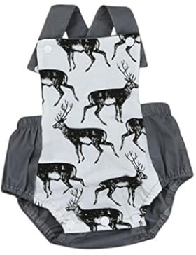 Igemy Neugeboren Säugling Baby Jungen Mädchen Baumwoll Spielanzug Overall Sunsuit Kinder Kleidung Outfit