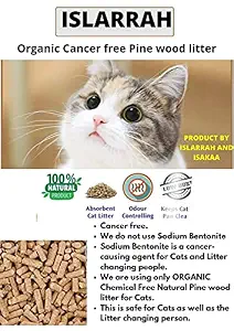 ISLARRAH Organic Pine Wood Cat Litter (15 Kgs)