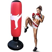 Generic Brand 160CM Boxsack, Standboxsack für Kinder Erwachsene, Boxsack stehend, Standboxsack Aufblasbare Boxsäule für…