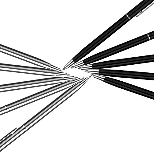 Eingabestift, PROKING 2 in 1 Universal Stylus Stift Touch Pen kapazitiven Stylus Kugelschreiber fÃ¼r Touch Screens GerÃ¤te Stylus Stifte fÃ¼r iPad, iPhone, Kindle, Samsung, HTC, Tablets(5Schwarz,5Silber)