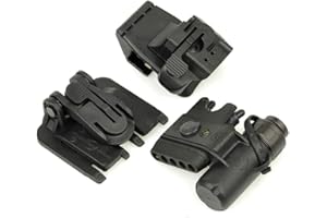 QIRUIMY Tactique Casque Militaire Groupe de lumières Gen 3, Blanc Infrarouge LED Fusil à gaz Signal Lampe Casque Survie sécurité Accès Casque Rapide 360 ° Rotation lumière Militaire (Noir)