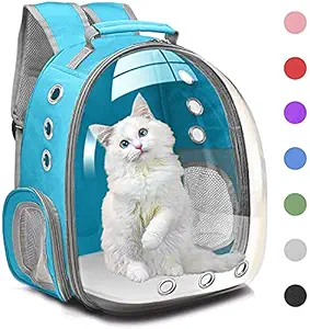 HERESA Cat Backpack Carrier Bubble Bag, Small Dog Backpack Carrier for Small Dogs, Space Capsule Pet Carrier Dog Hiking Backpack Airline Approved Travel Carrier