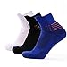 Produktbild ANDMOVE 3 Paar Herren Sport Sneaker Socken für Sport Laufen/Basketball/Running -Größe (5.5-11 UK/38-46 EU) -stoßabfedernd schützend