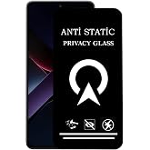 Xiaomi Poco X7 Pro ile Uyumlu Tam Kaplayan Anti Statik G&ouml;r&uuml;nmez Safir Ekran Koruyucu Hayalet Cam