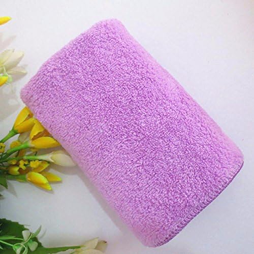 2pcs Absorbent towel _ absorbent towels thickened wipe towel towel wipes barber shop car cleaning car,Violet,35*75cm