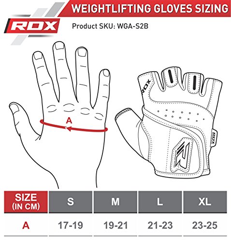 RDX Gym Fitness Handschuhe Gewichtheben Bodybuilding Sports Trainingshandschuhe Workout Gloves - 2