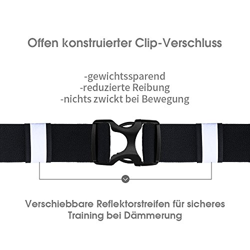 EOTW Gürteltasche Passend für Smartphones wie z.B. Apple, Samsung, HTC, usw. In Verschiedenen Farben und Größen, Hüfttaschen mit Touch-Sensitivem Fenster; für Sportliche Aktivitäten und Urlaub - 3