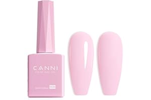CANNI Smalto Semipermanente per Unghie Rosa chiaro Gel Nail Polish Soak Off UV LED per la manicure e la progettazione delle unghie 9ml