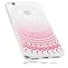 Produktbild mumbi Schutzhülle Huawei P8 lite 2017 Hülle im Mandala Design transparent rosa