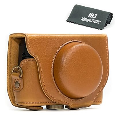 MegaGear "Ever Ready" Étui pour appareil photo en cuir, sac pour Sony Cyber‑shot DSC‑RX100 V, DSC-RX100M II, DSC-RX100 III, DSC-RX100 IV