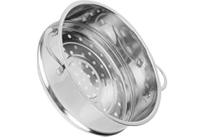 DOITOOL Stainless Steel Steamer Basket, Steamer Insert Pans, Stainless Steel Steamer, 24cm Kitchen Food Steamer Basket for Vegetables Dim Sum Dumplings Buns Chicken Fish Meat,Silver Stainless Steamer