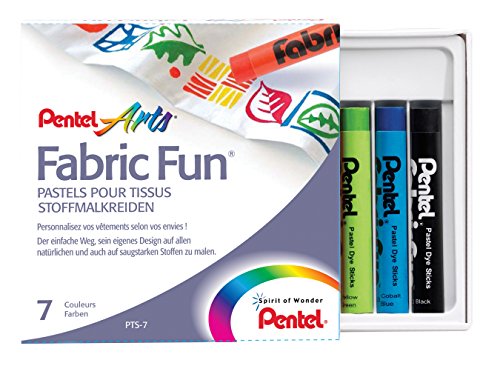 Pentel PTS-7 Stoffmalkreiden, 7 Satz, sortiert