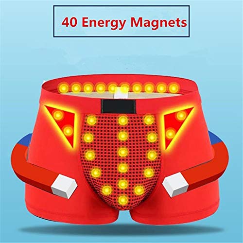 Laduup Magnetoterapia, Biancheria Intima da Uomo, Terapia del Campo Magnetico, Salute, Latte, Seta, Boxer, tormalina, prostata, Terapia del Campo Magnetico, Rot, X-Large