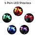 Produktbild 5x LED Schnürsenkel, 2win2buy Leuchtende Schuhbänder 5 Farben 3 Lichtmodi Blinkend Flash Leucht Schuhband für Party Tanz Radsport Klub Disco Joggen Konzert Geburtstag Geschenk