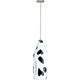 aerolatte Milk frother Cow Design, Stainless Steel, Black/White