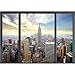 Produktbild decomonkey Fototapete New York Stadt City 350x256 cm XXL Design Tapete Fototapeten Vlies Tapeten Vliestapete Wandtapete moderne Wand Schlafzimmer Wohnzimmer Fenster
