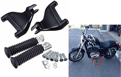 MAGGIE MOTOÃ?Â® Passenger Rear Foot Pegs Footpegs Mount Kit For 2004-2013 Harley Sportster Iron XL 883 1200 48 72 (Full Set) by MAGGIE MOTO