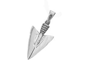 Kiss of Leather Pendentif pointe de flèche en argent sterling 925 n° 357, Argent sterling, Pas de gemme