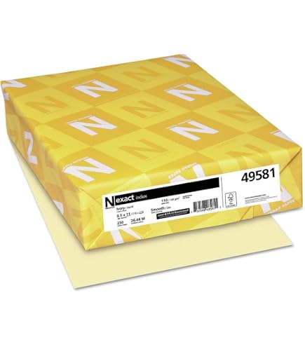 SUPER Thick 120lb Cover Cardstock Paper - Natural Cream, 8.5x11 Inches, 50 Sheets, For Invitations - View #10