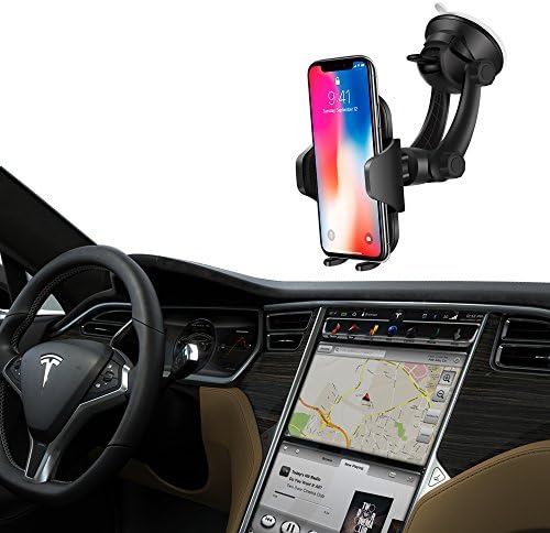 Phone Holder for Car,Adjustable Dashboard Car Phone Holder 360° Rotation Windscreen Car Phone Mount Strong Sticky Gel Pad Car Cradle for iPhone X/8/8Plus/7/7Plus/6s/5S, Samsung Galaxy S8, LG, Huawei and More - InnoMagi