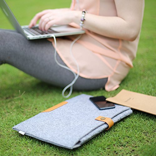 Inateck MP1502 H  lle f  r Apple Macbook Pro Retina 39 1 cm  15 4 Zoll  grau